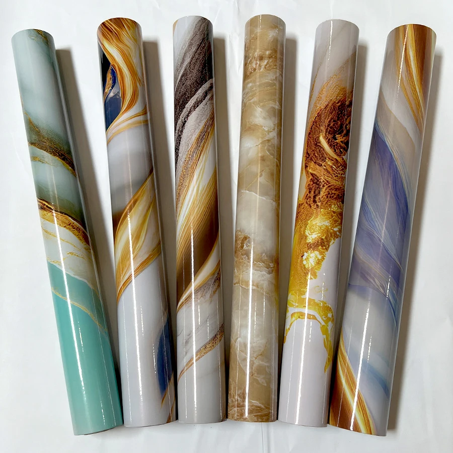 Peel And Stick Wall Decor Marble Wall Sticker Self-Adhesive Marble Wallpaper for House Decor