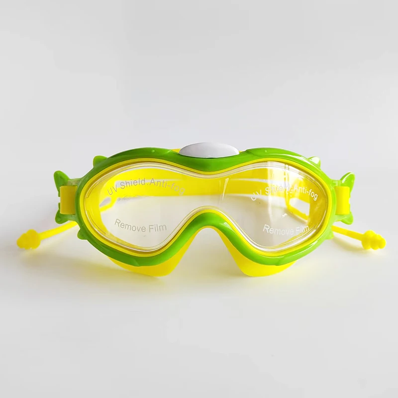 Kids Cartoon Funny Swimming Goggles Wide View Free Swim Goggles Anti Scratch Anti Fog Anti Uv Swimming Glasses