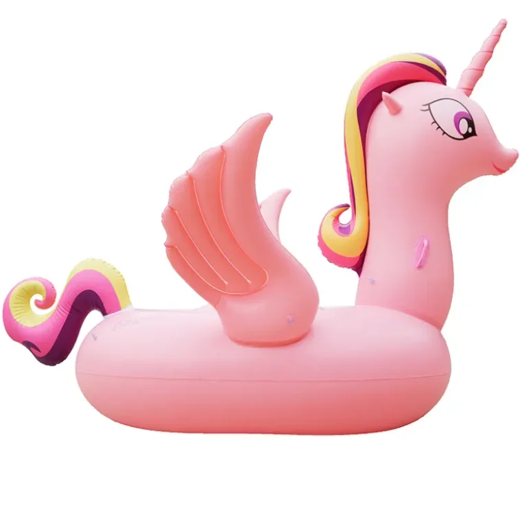 Hot Sale Ride on Water Pool pink unicorn Inflatablel Floating Toys
