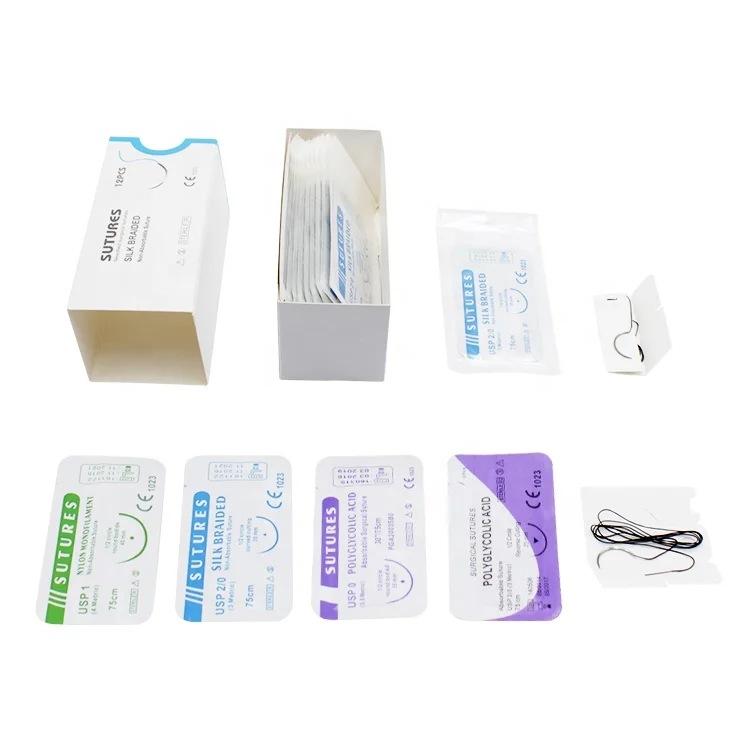 
Medical Disposable Sterile Surgical Suture with Needle 