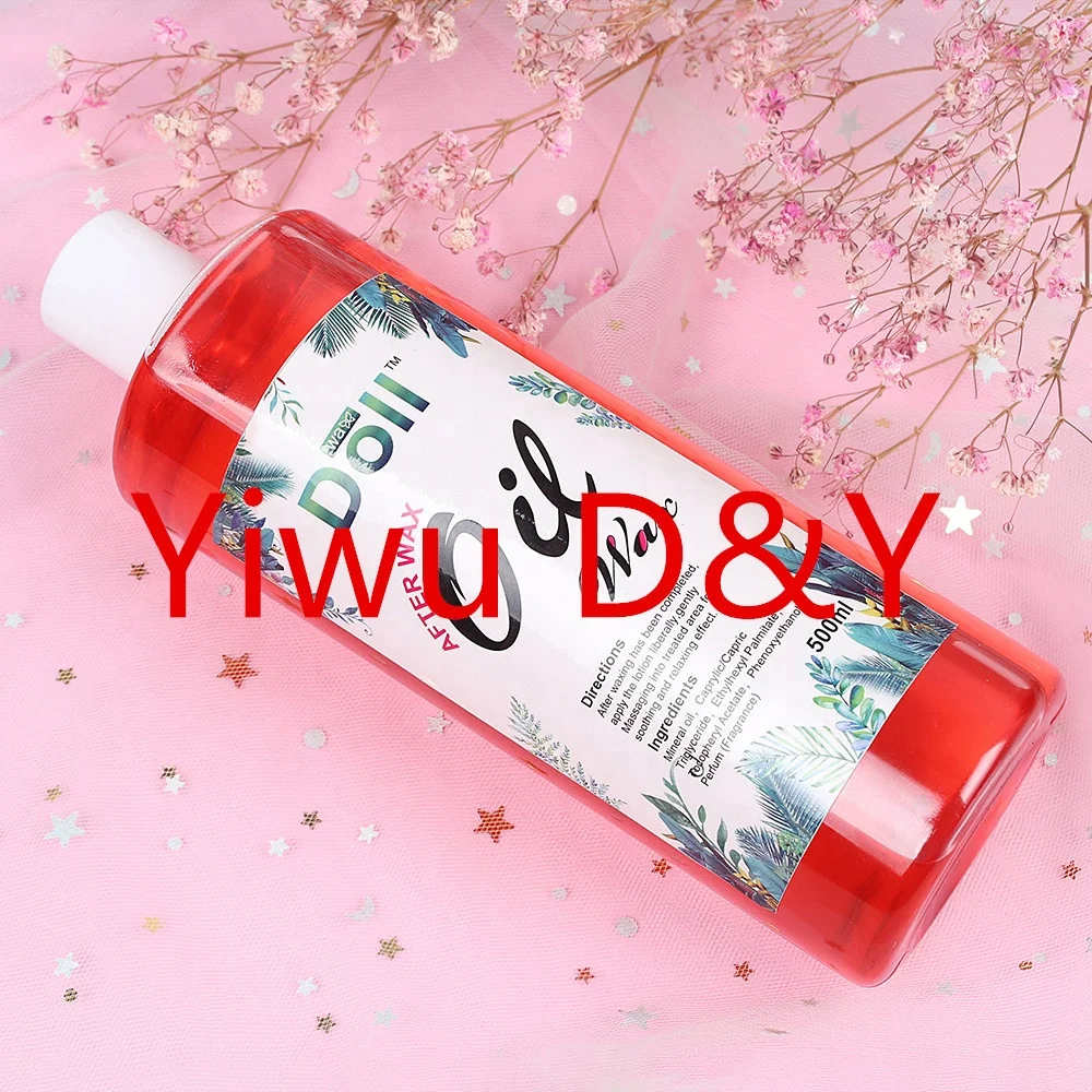 Doll Wax private label 500ML Oil pre and after wax treatment spray oil wax vials for pre-hair removal post-hair