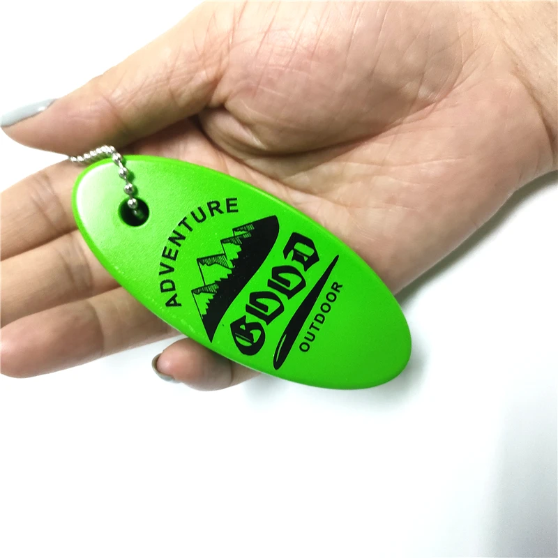 NBR Floating Keychain Custom Shiny Top Quality Beach Souvenirs Gift Foam Pu Floating Keyring