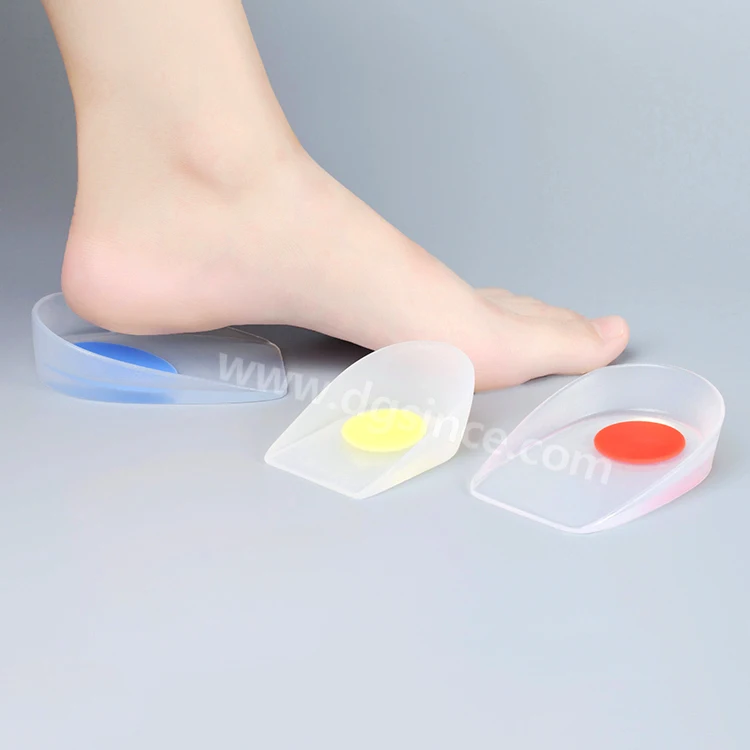 Заводская цена превосходное обслуживание силиконовые стельки каблуки медицинский силиконовый каблук чашка с синей точкой