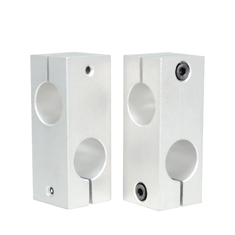 Aluminum Alloy Optical Axis Cross Block Steel Pipe Fixing Bracket connector Dia 6 8 10 12 14 15 in stock