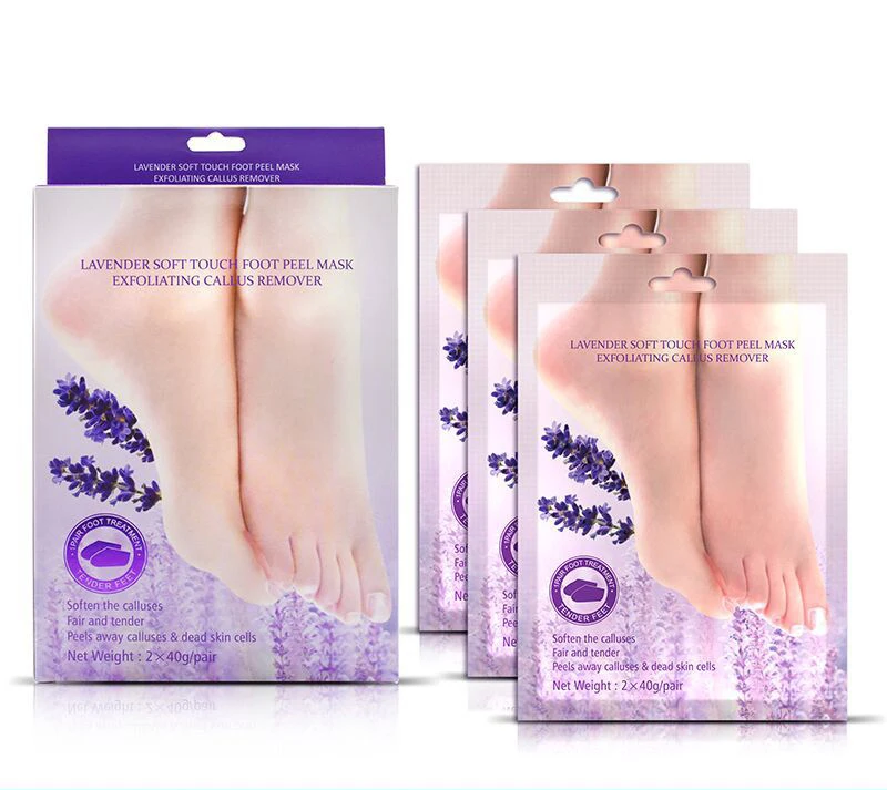 OEM/ODM custom logo gentle peeling off dead skin exfoliating calluses magic foot mask