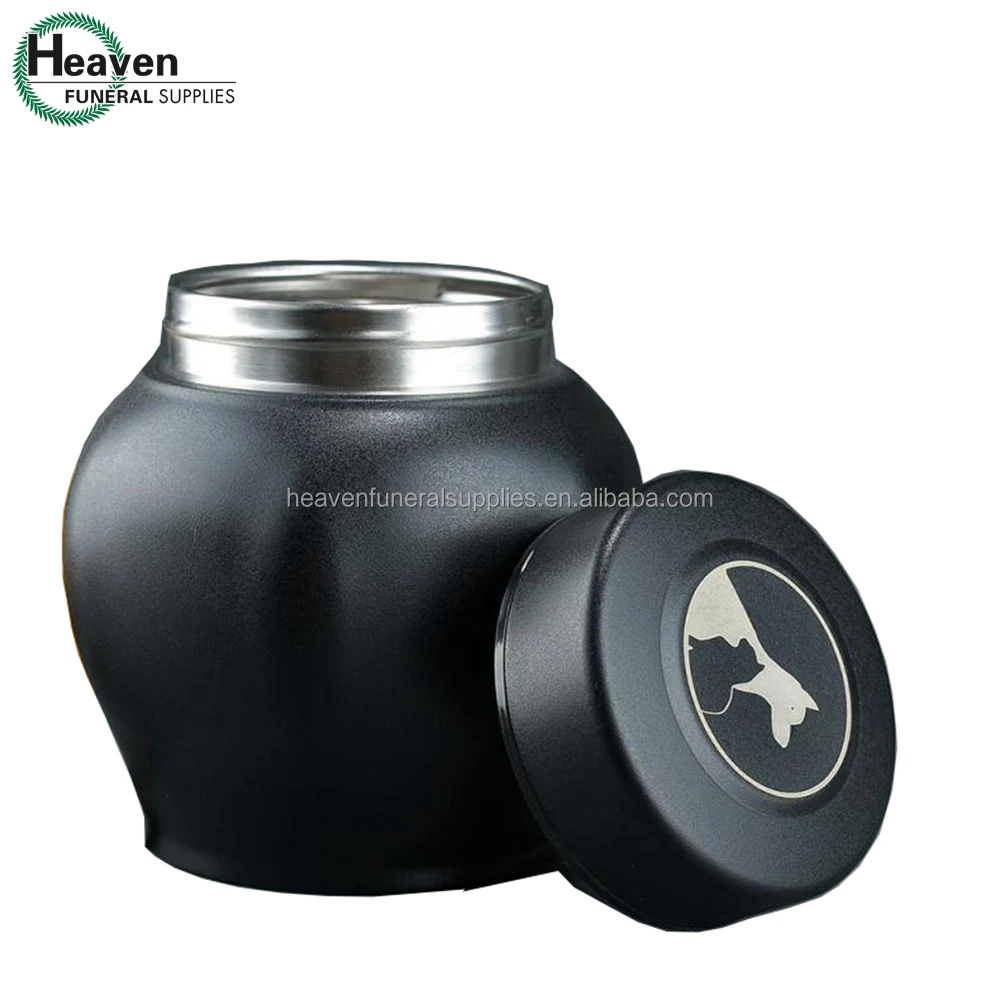Metal Cremation Urn for Pet Ashes Stainless Steel Dog Urn