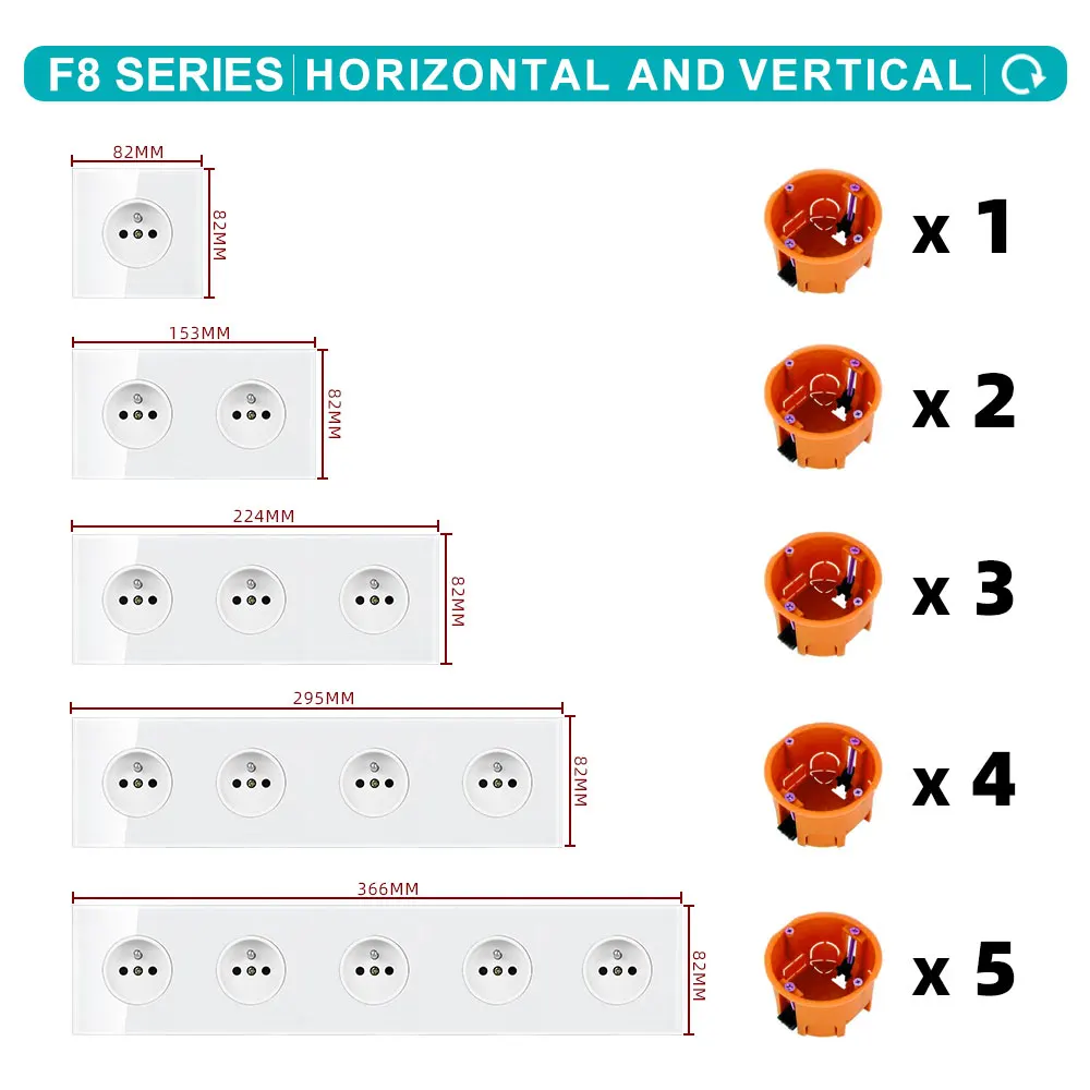 Сенсорный выключатель европейского стандарта, прозрачная стеклянная панель, сенсорный выключатель, 220 В переменного тока, ЕС, 1 2 3 клавиши, настенный сенсорный выключатель