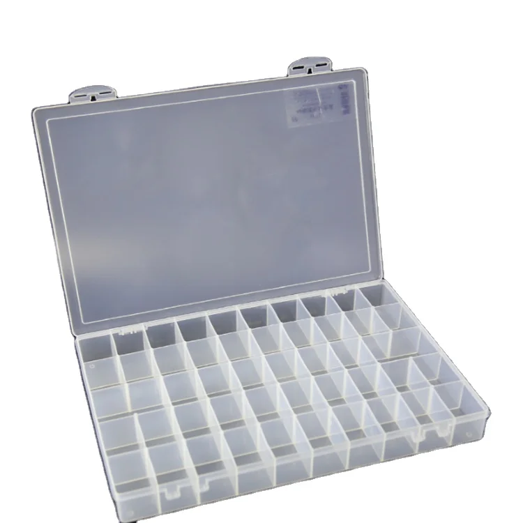 Plastic watercolor electrical meter box decorative painting with 32 wells, flip folding square mix palette with soft lid