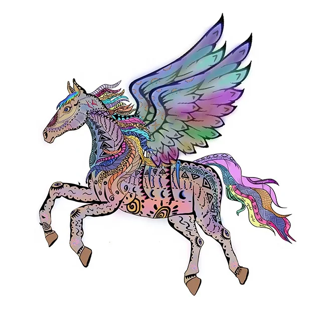 
Wooden Jigsaw Puzzles Animal Shape Jigsaw Pieces Lion Shape Puzzle 