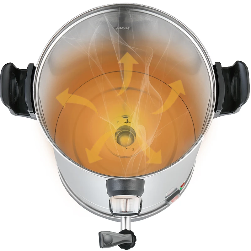 Deluxe 50 Cups stainless steel hot drink beverage dispenser milk tea 10L large coffee urn