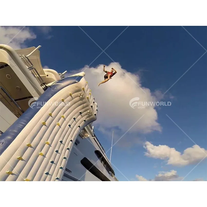 High Quality Rock Climbing Walls Inflatable Floating Climber Inflatable Climbing Wall For Yacht Water Games