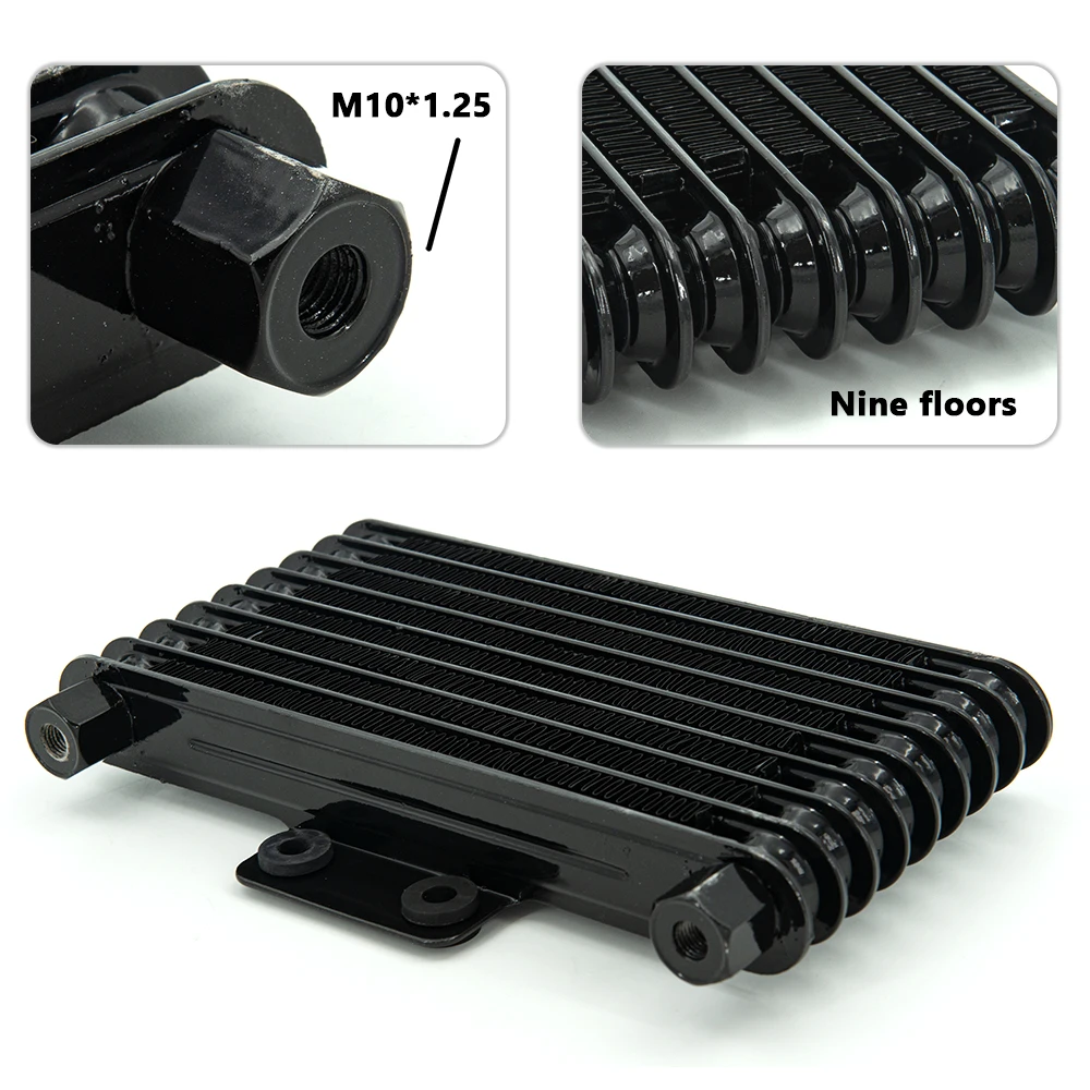 Black Motorcycle Oil Cooler Fuel Engine Radiator Suit 125CC-250CC Dirt Bike ATV Motor De Moto for Yamaha JYM250 YS250