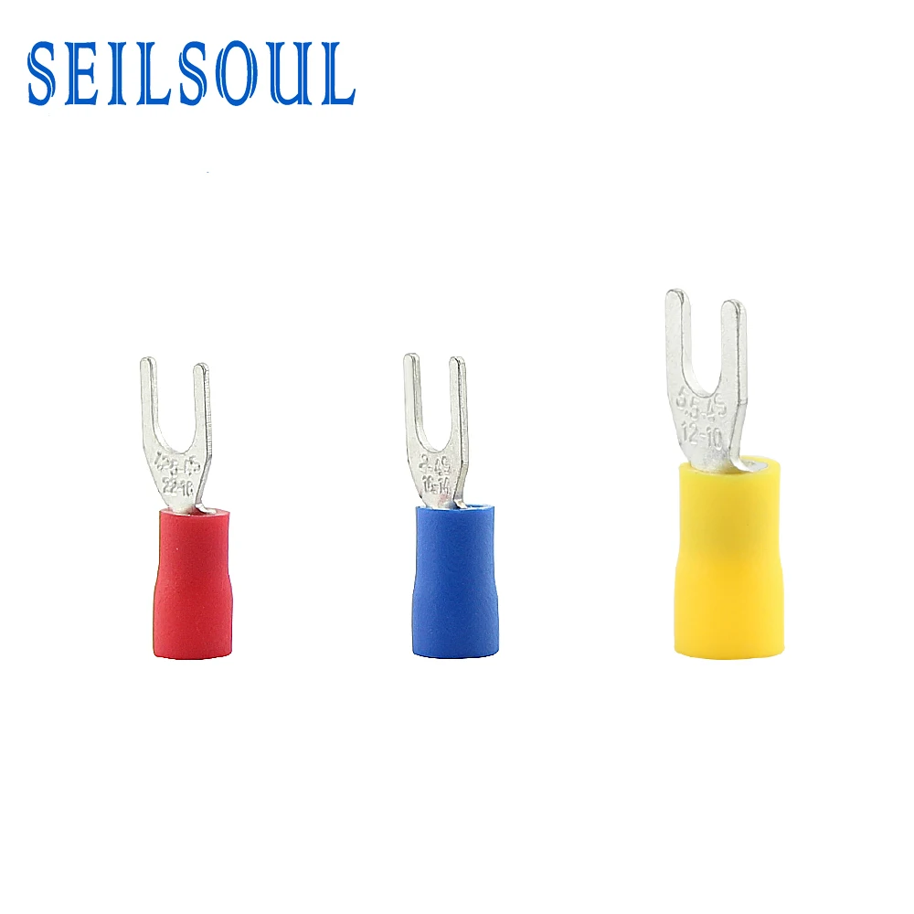  Hot Sales Coated Tin Spade Power welding Crimp U Type SV Fork Terminal