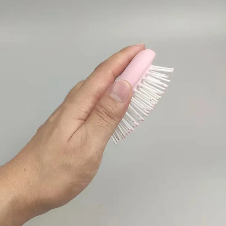 New Arrivals Hot Sell 2022 New  Cushion Pink Elastic hand Paint Hair Brush for Girls and women Exclusive