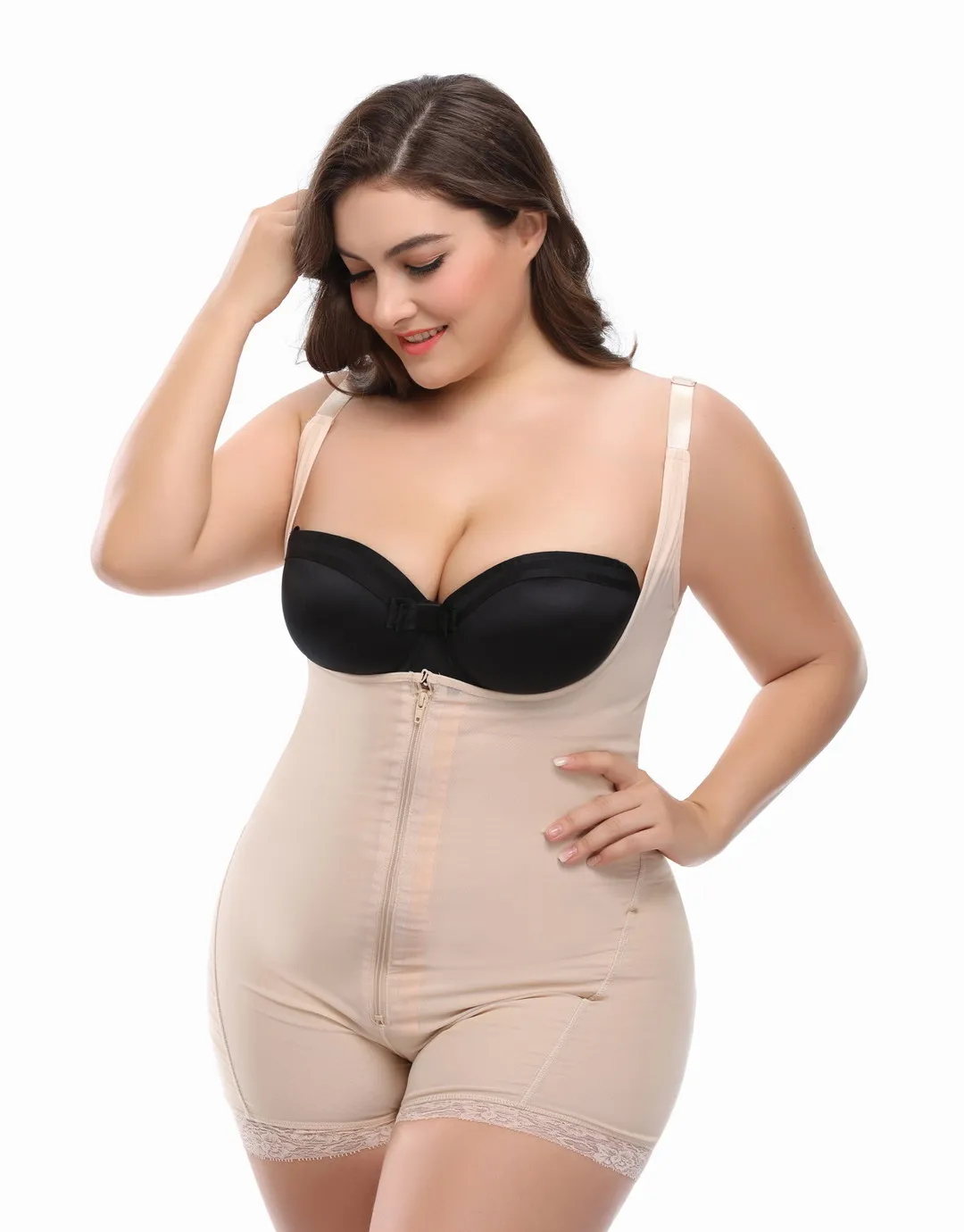 topmelon plus size colombian shapewear corset mid-thigh slimming shapers S-6XL beauty tummy control corset butt lifter