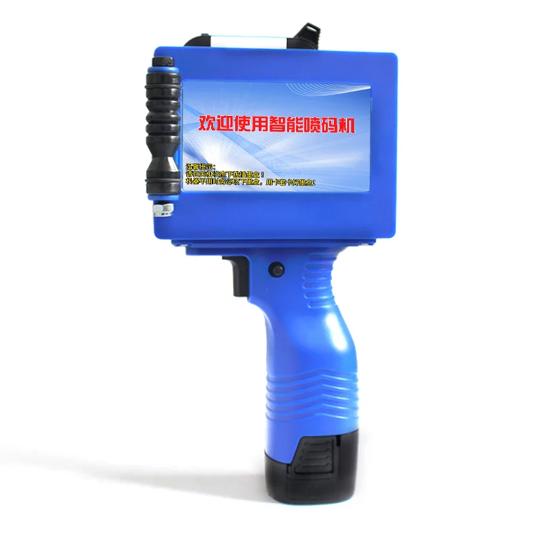 Portable Cardboard Words Batch Eggs Expiry Date Coding Handjet Machine Handheld Cij Batch Code Inkjet Printer