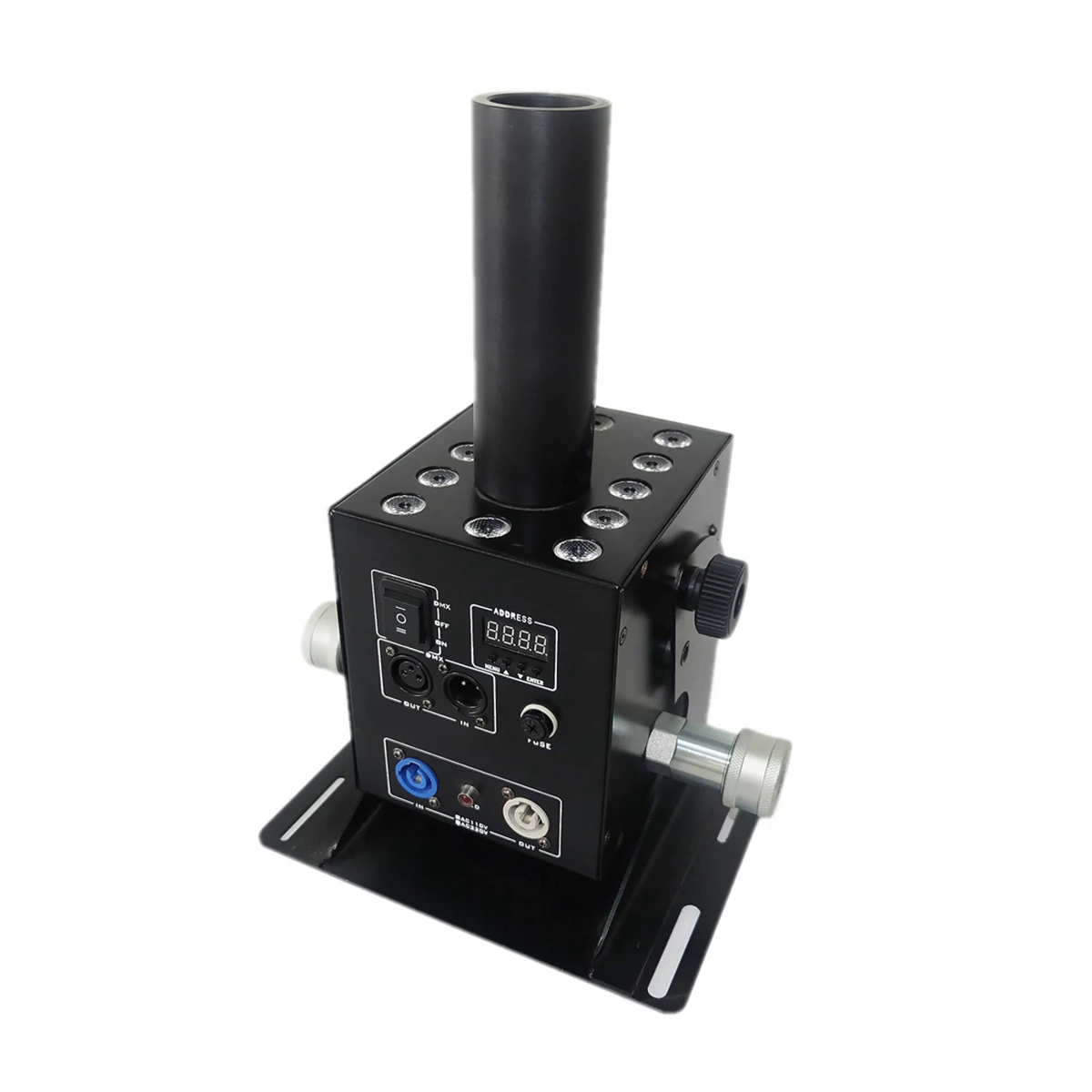 YISEN CO2 пистолет этап co2 ткацкий станок DMX 12x3W LED RGB 3-в-1 концерта оборудование DJ партии клубной сцены со специальным эффектом