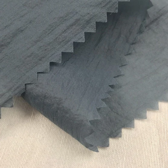 recycled ultra light nylon 20D 380T crinkle  nylon  sun proof fabric  anti UV for sun shade cycling clothes running clothes