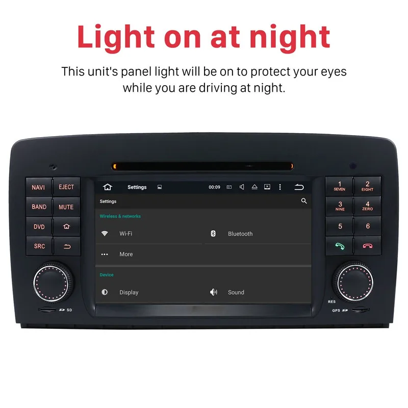 
Multimedia Gps-Navigation-System for 2006-2012 Mercedes-Benz R class W251 R280 R320 R350 R500 Audio Touch-Screen Car Android 