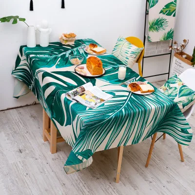 
Pastoral cotton linen table cloth plant table mat cover thickened table cloth 