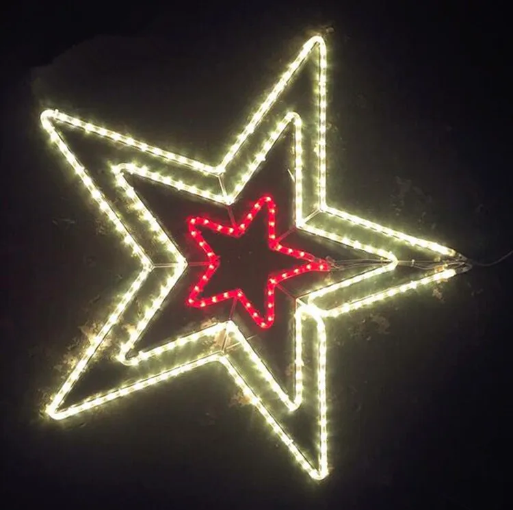 2D Outdoor hanging christmas decoration led light star