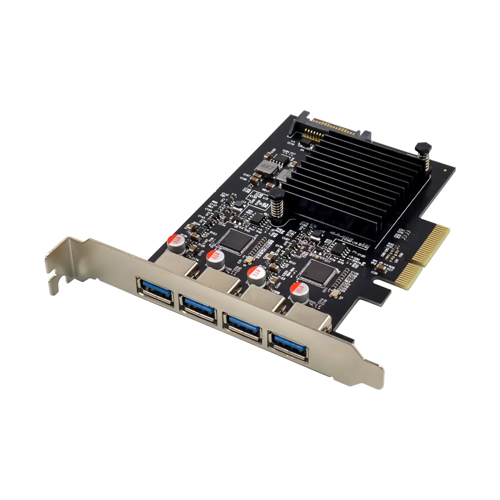 Sunweit ST647 USB 3,1 поколения 2 10 Гбит/с 4 портами типа A PCI-e 3,0x4 ASM3142 контроллер карты