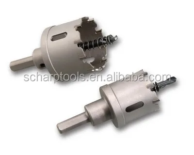 Metal cutting drill bit HSS with mandrel arbor TCT Tungsten carbide tip tipped Hole saw cutter
