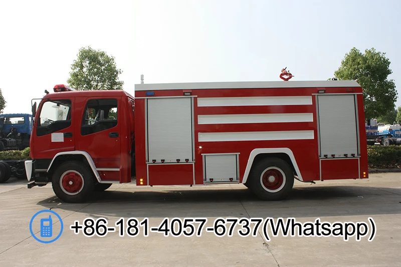 China stock l suzu 4X2 4WD Water Spray Cannon Foam Pump 3000 gallon  Fire Fighting Truck