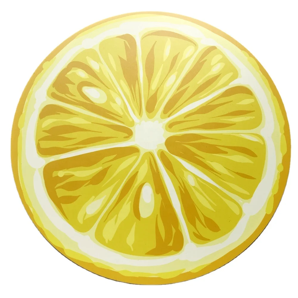 Factory Supplier Custom Made Printed Round Shape Placemat Recycled Clear Washable PP Place mat