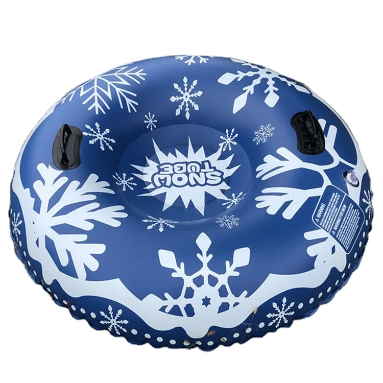 0.6MM Durable Children Adult Outdoor Snow Tube Winter Inflatable Ski Circle With Handle