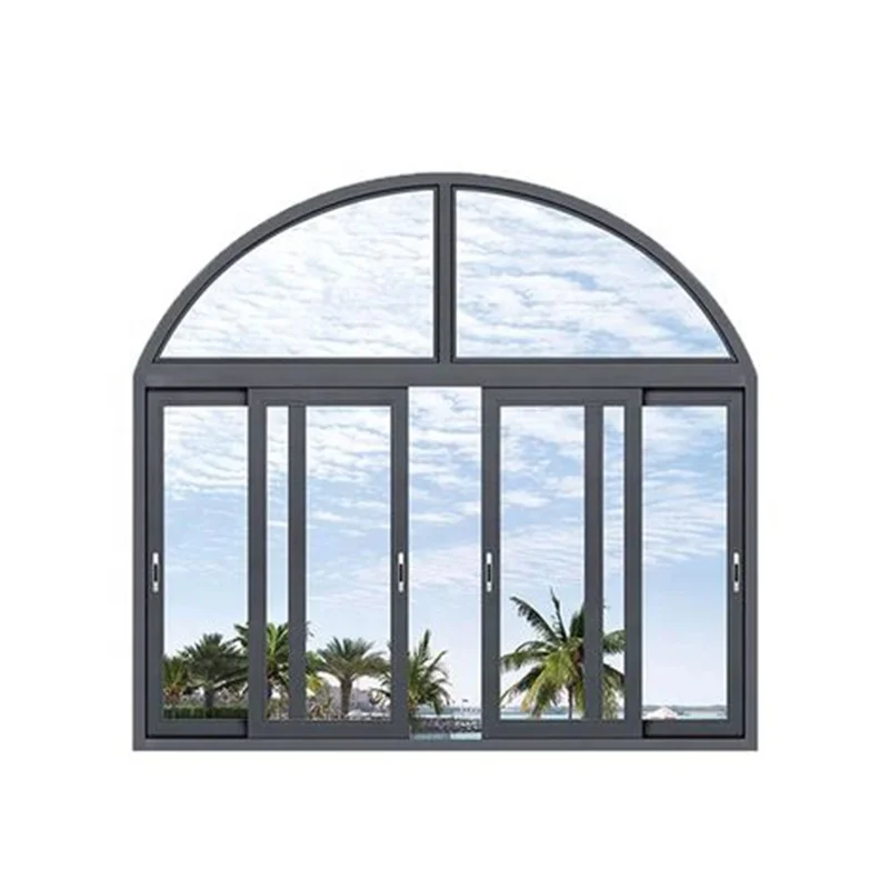 New style aluminum sliding windows European arch aluminum windows designs