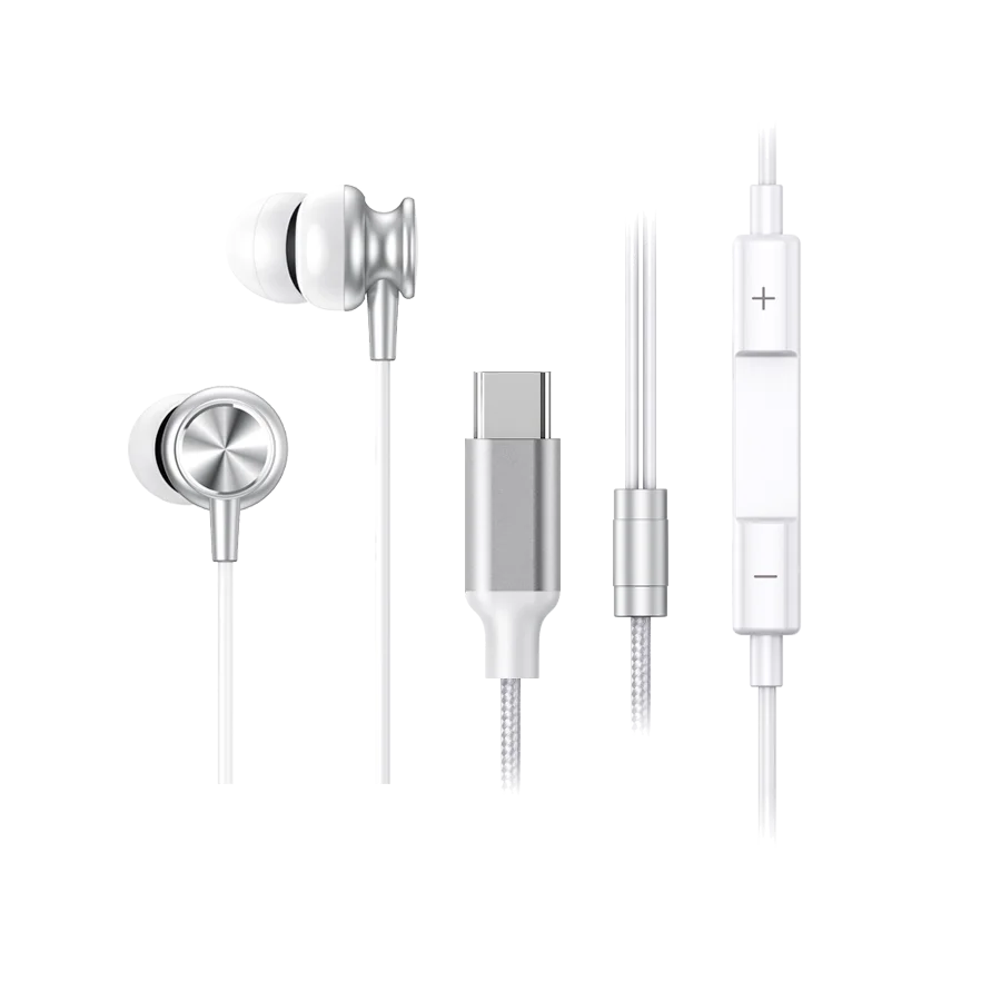Nylon Metal Aluminum DAC Wired Earphone USB-C Earbuds