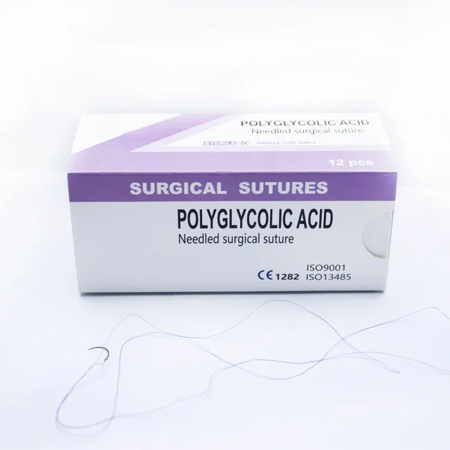 Медицинская поставка 2/0 3/0 4/0 Моноволокно неабсорбируемые хирургические швы с иглой