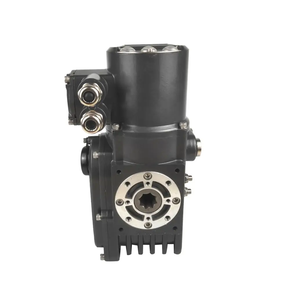 
with 4-20mA current signal multi-turn handle wheel trunnion ball valve 