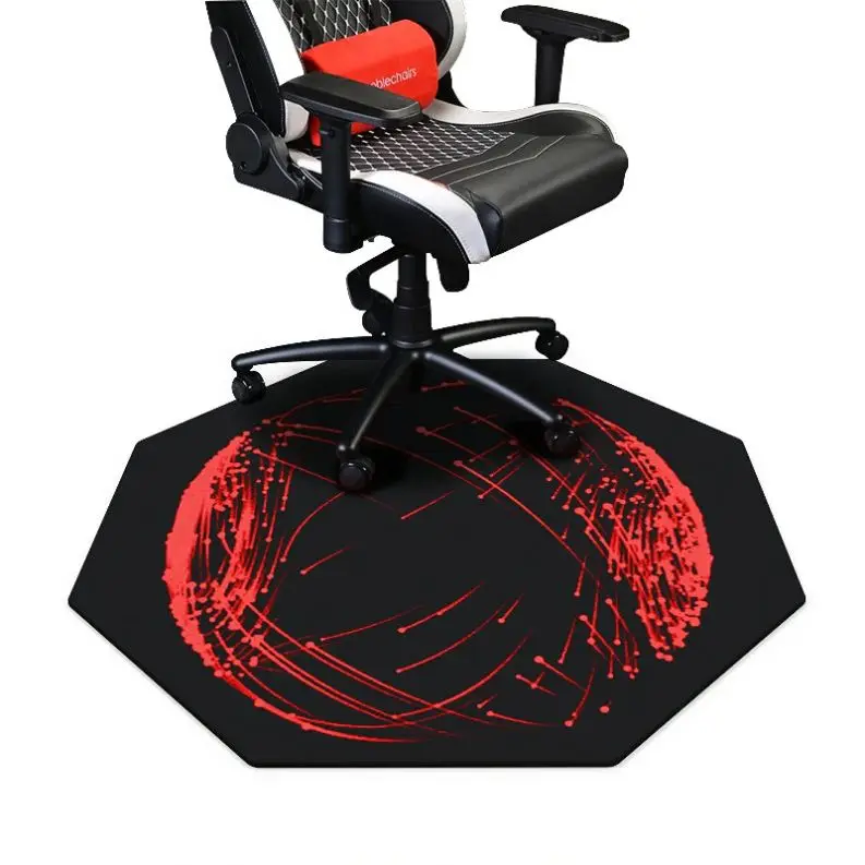 2023 hot selling products Cheap price custom shape gaming floor desk round carpet chair mat for gaming or home