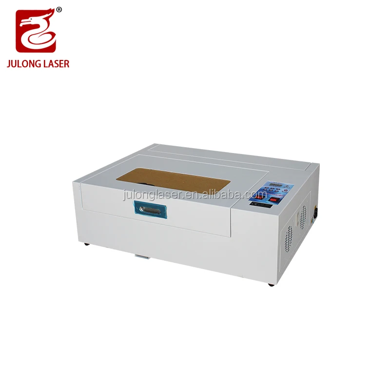 Julong Multi-Material Compatibility 3020 Co2 laser machine Pet Tag Engraving Machine for rubber stamp making machine
