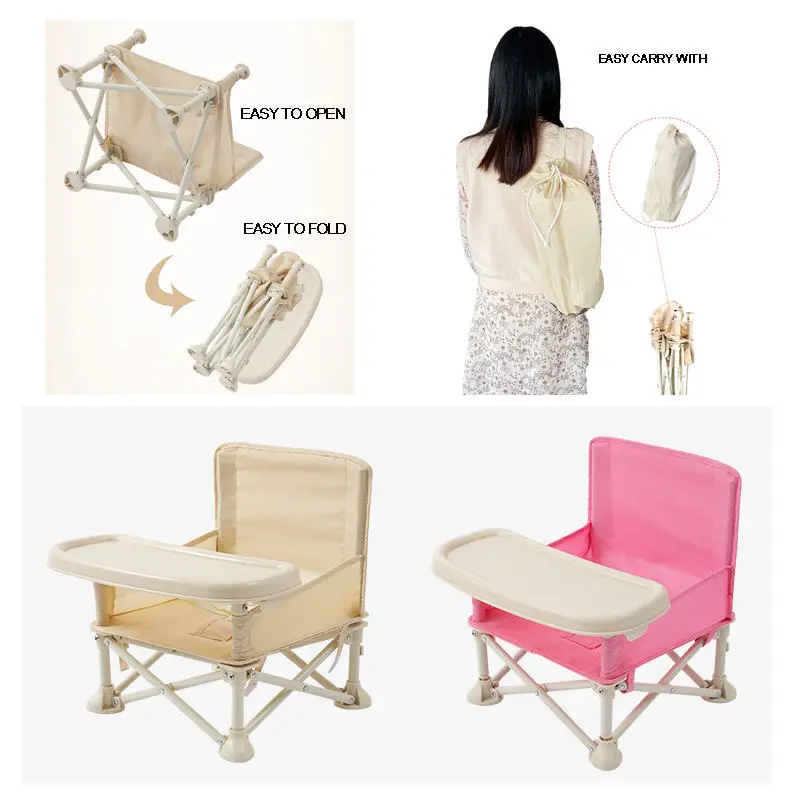 3 month to 3 years old outdoor Easy Fold Portable Baby Travel Camping Dining Chairs Booster For Seating