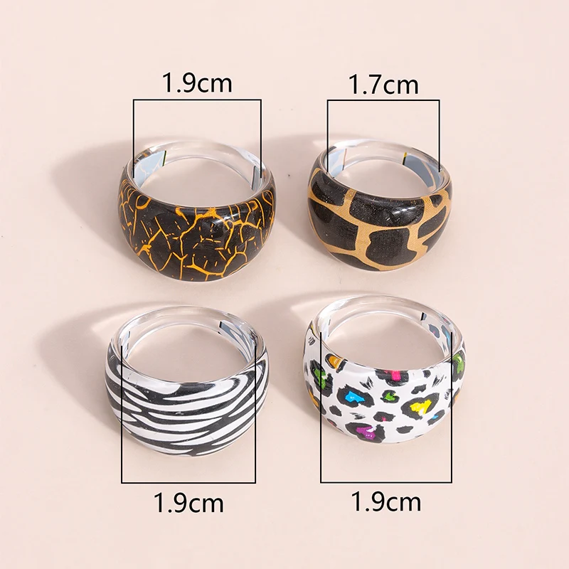 Hot Sales Simple and Fashionable Couple Plastic Ring