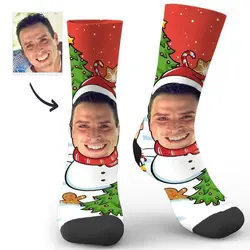 Wholesale Custom Printed Hosiery Couple Animals Funny Socks 3d Photo Face Socks Christmas sublimation 360 printing Socks