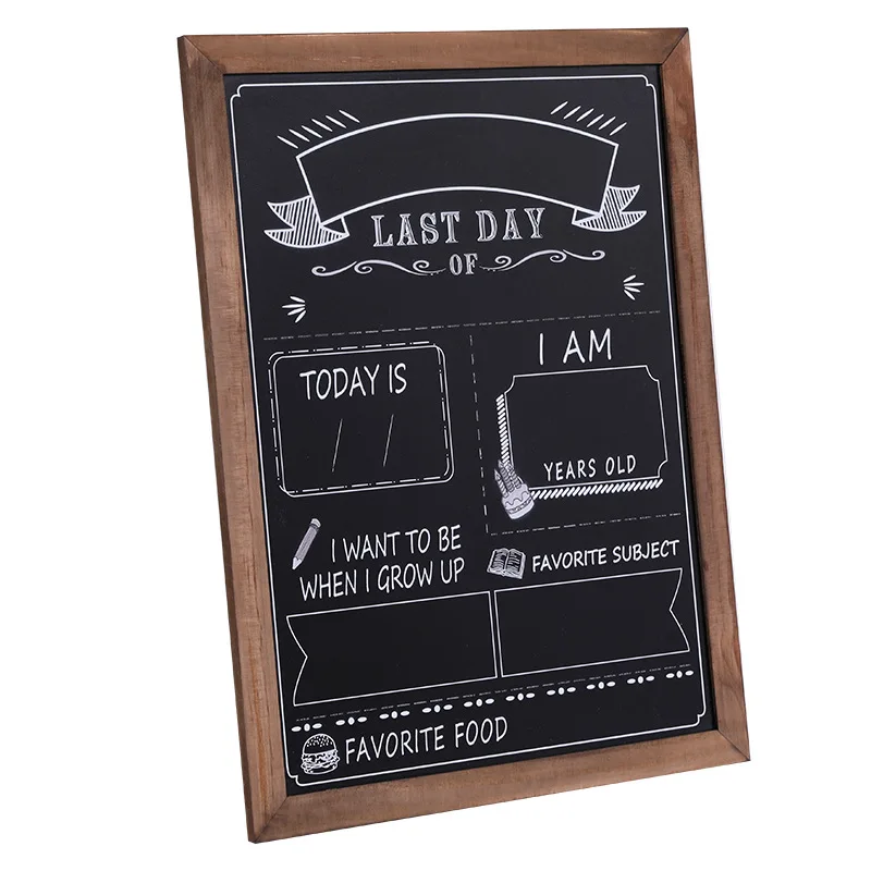 Custom mini wooden desktop blackboard school kids chalkboard