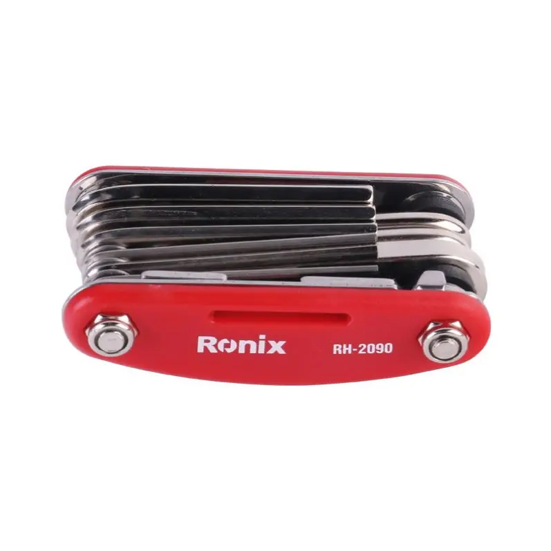 Ronix RH-2090 Model Steel Allen Wrench Cycling Mountain 14PCS Bike Maintenance Tools Bicycle Key Set with Hexagon Wrenches