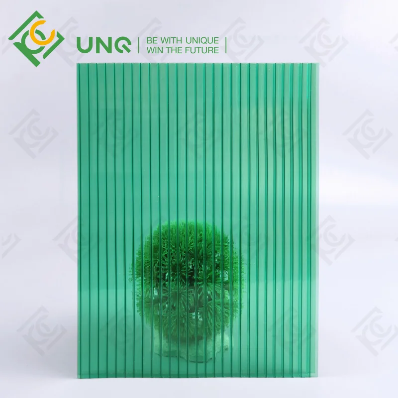 PC panels for sun shelter/ greenhouse carport covers/ balcony sheet cheap twin wall polycarbonate sheet