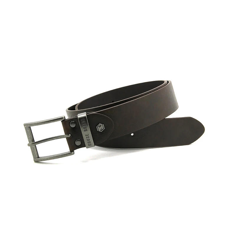 PU belt custom logo branded name metal buckles for man high quality fashion metal belts