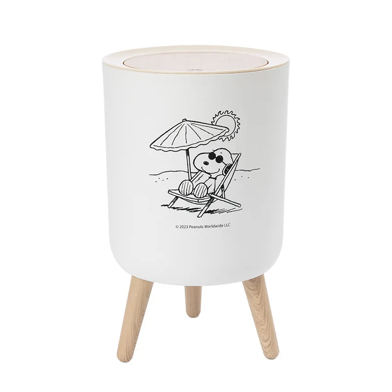 Genuine reusable recycle co-branded rubbish binbathroom supplies desktop storage hotel cartoon rubbish bin bathroom household