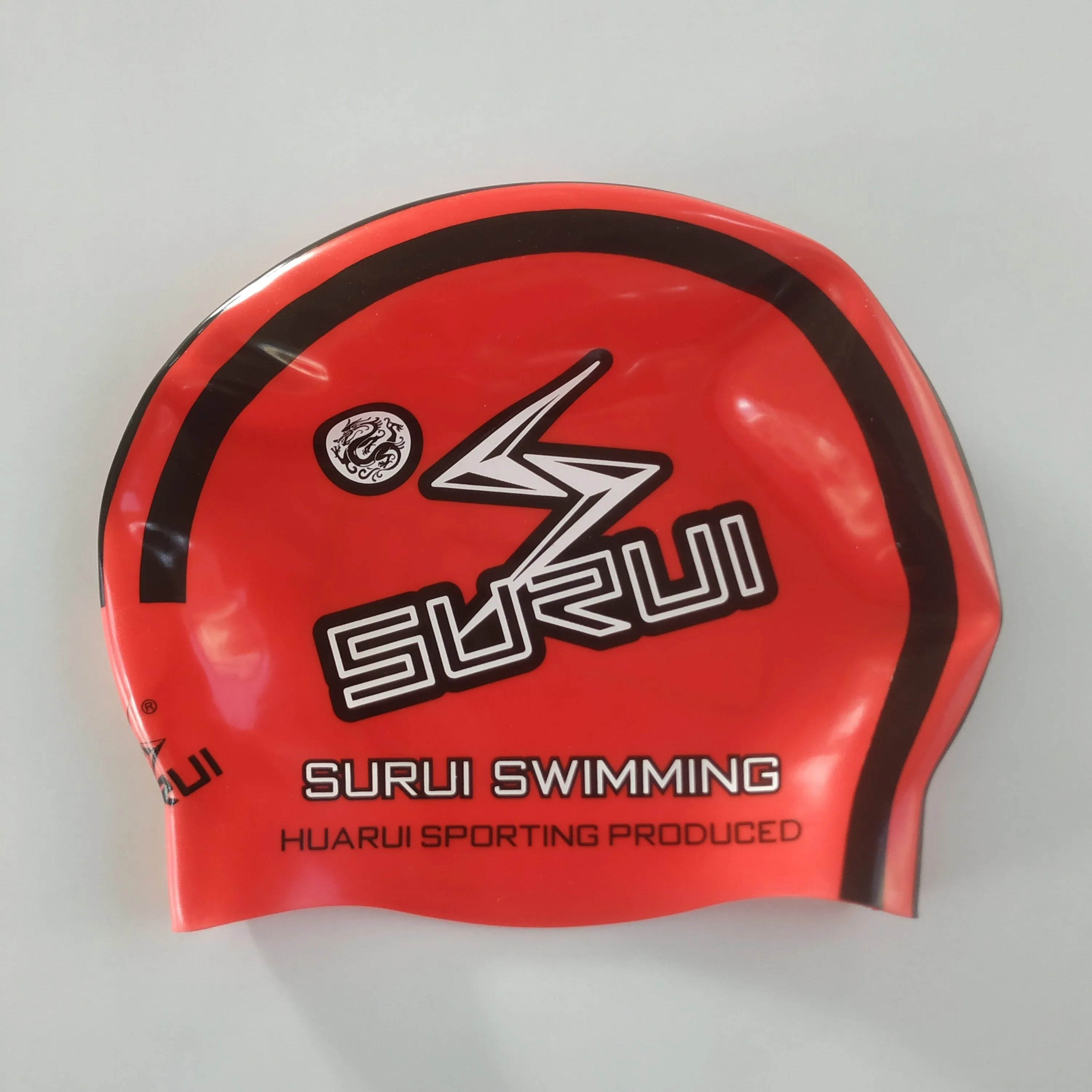 custom adult hight quality swim cap printing fashion silicone swim cap