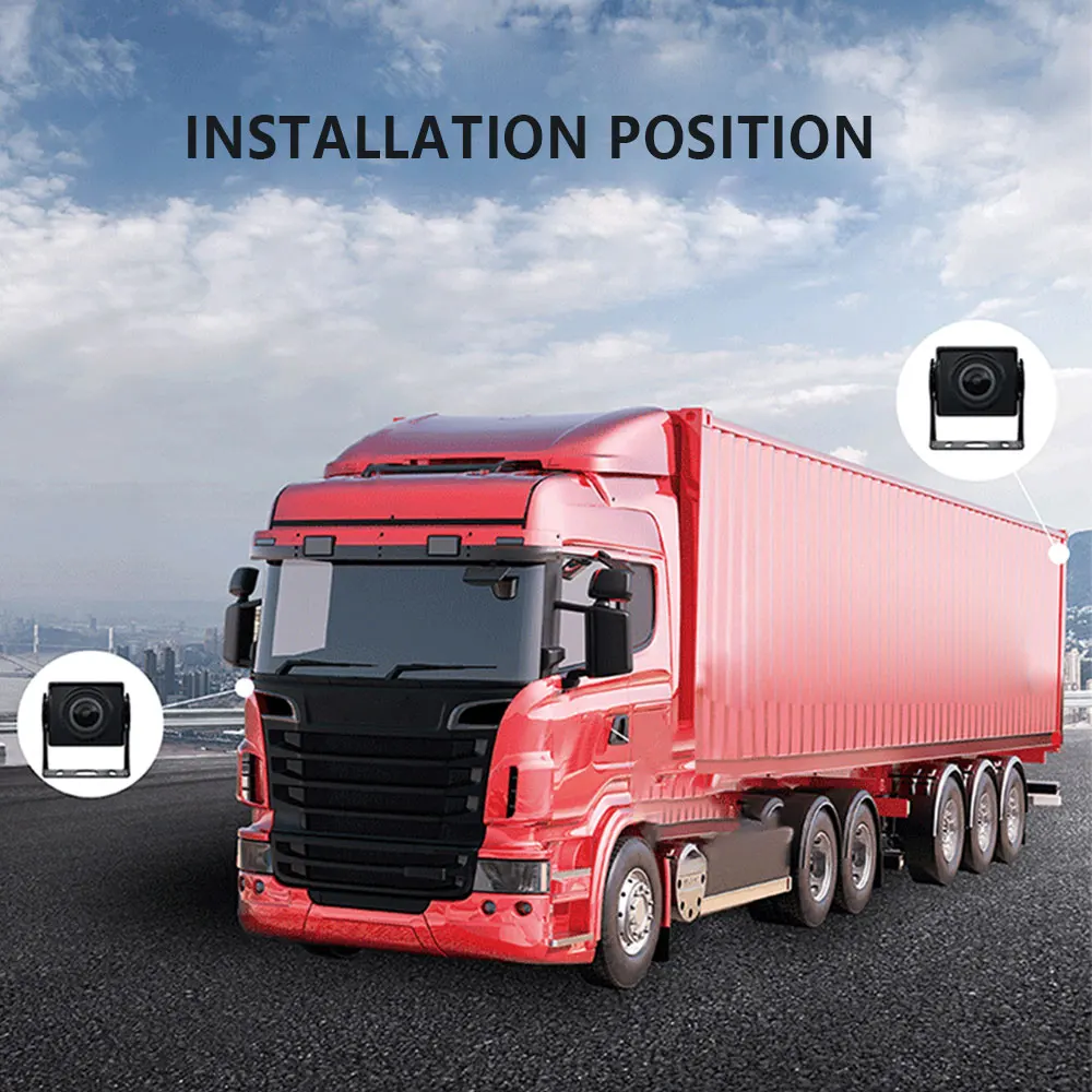 Wemaer Factory OEM Blind Spot Monitoring System Truck SUV RR 5Th Wheel Bus Motorhome Trailers Reversing LCD 7 Inch Car Monitor