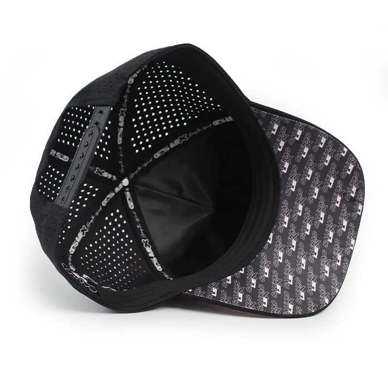 Tour performance perforated mesh golf hat custom 3d embroidered club team soccer fans snapback trucker hat headwear for men