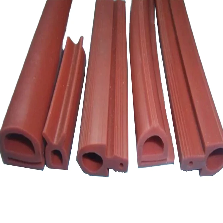 Various Oem Extruded Profiles Silicone Rubber Seal Strip For Glass Door Window Gaps