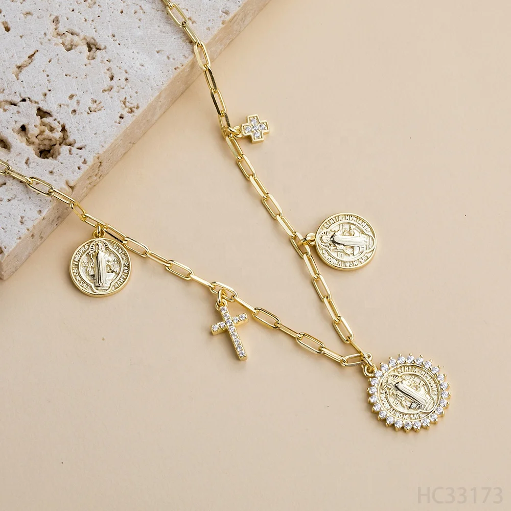 14k Gold Plated 925 Sterling Silver Religious Jewelry Virgin Mary Bracelet