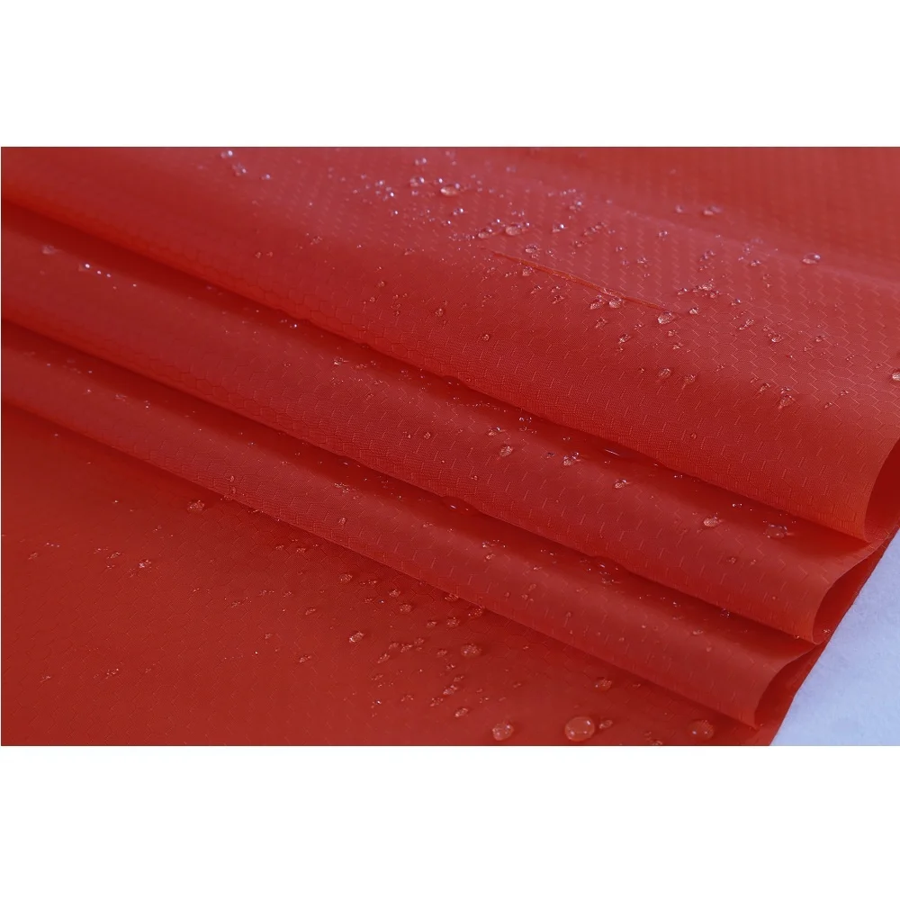 70D Nylon Taffeta Hexagon Ripstop Fabric with Airtight TPU laminated for Inflatable Mattress Fabric